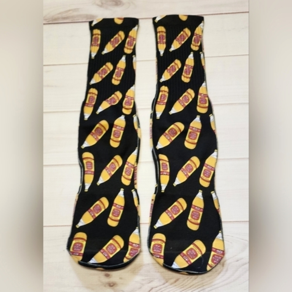 Beer Bottle Novelty Socks One Size - New In Package